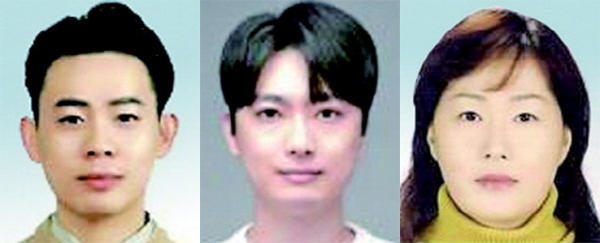 (왼쪽부터) 최우수상 장현동, 우수상 김승찬, 장려상 오연희